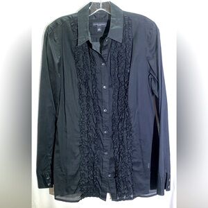 Banana Republic tuxedo shirt (sz M)